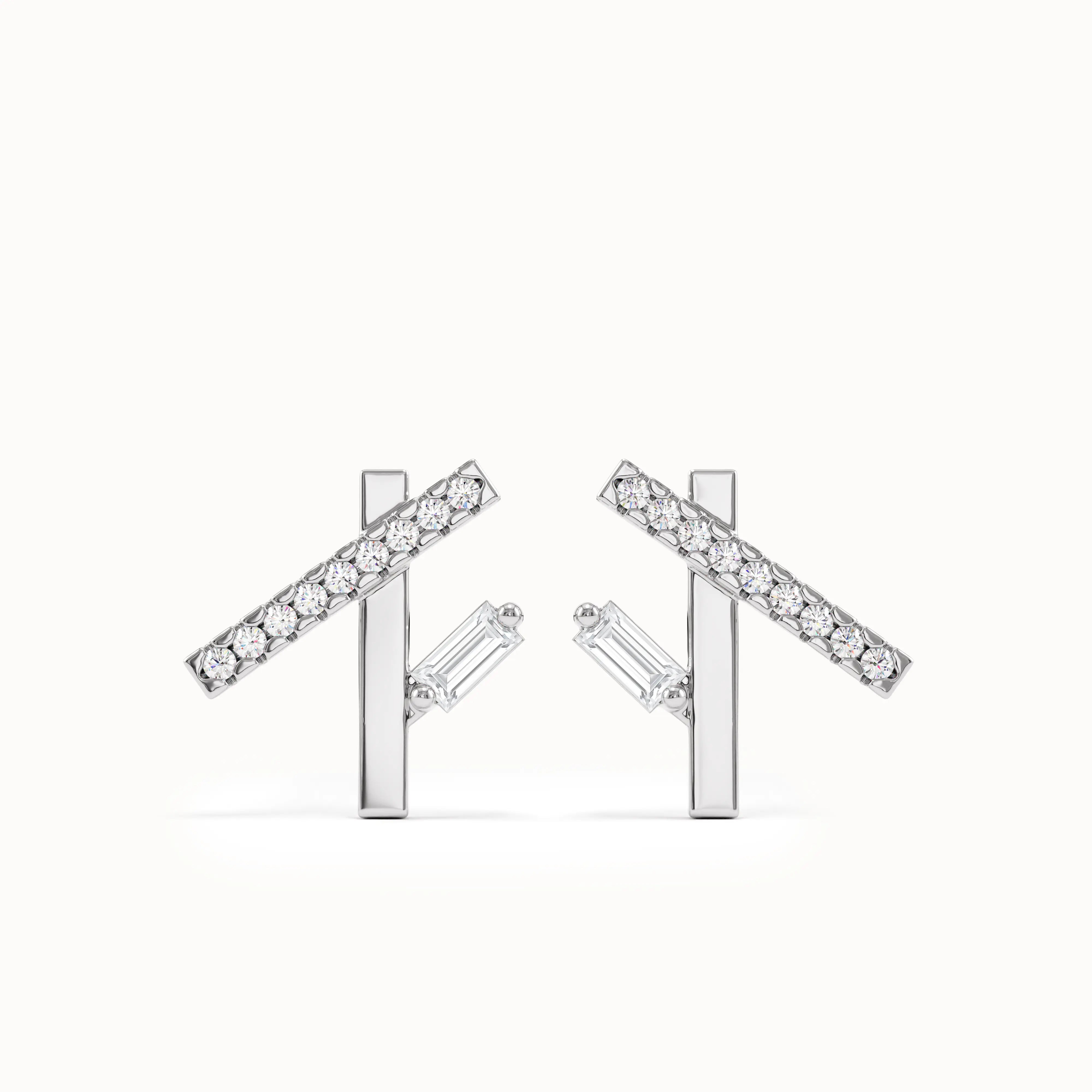 Line Studs in Gold My Store