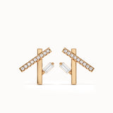 Line Studs in Gold My Store