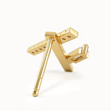Line Studs in Gold My Store