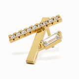 Line Studs in Gold My Store