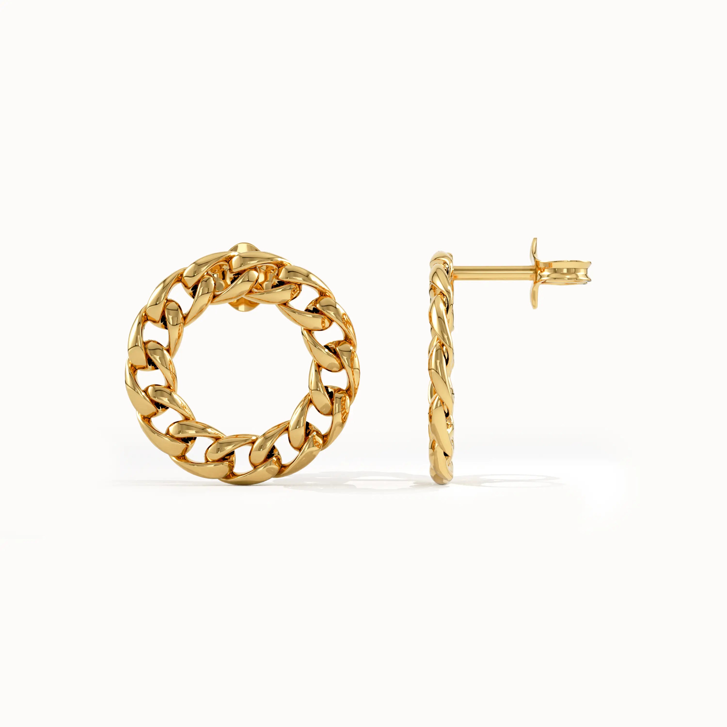 Round Curb Chain Studs - BRENNMORE 