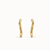 Abstract Shaped Gold Studs - BRENNMORE
