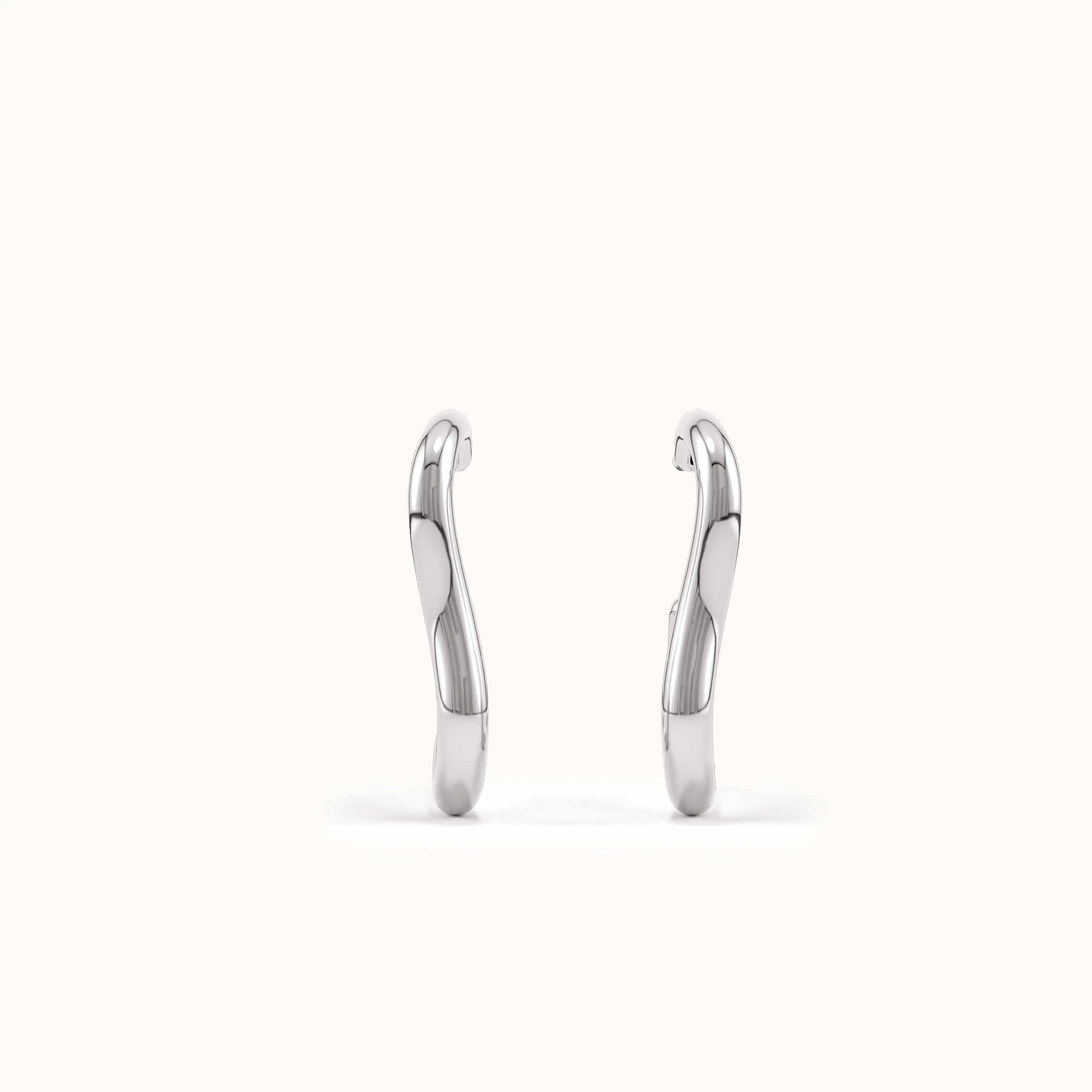Abstract Shaped Gold Studs - BRENNMORE