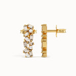 Baguette Cluster Studs - BRENNMORE 