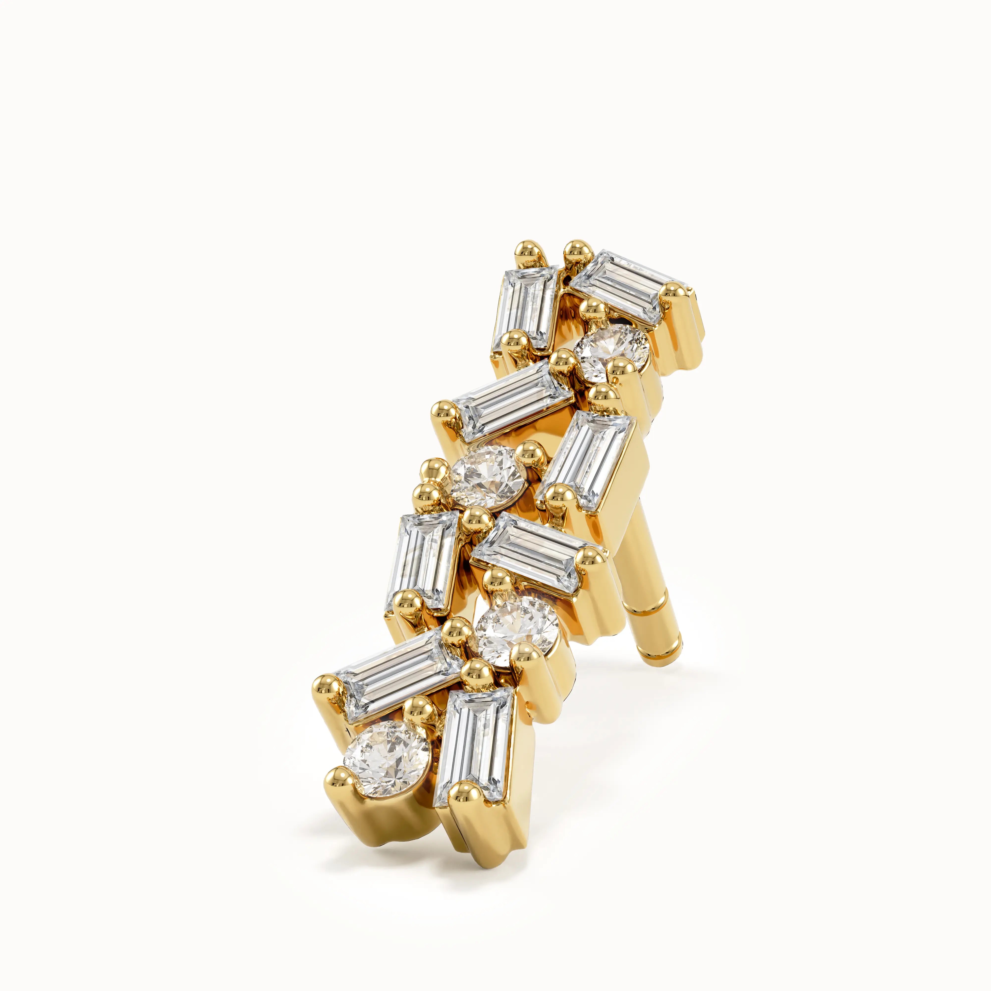 Baguette Cluster Studs - BRENNMORE