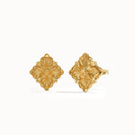 Vintage Clover Studs in Gold - BRENNMORE 