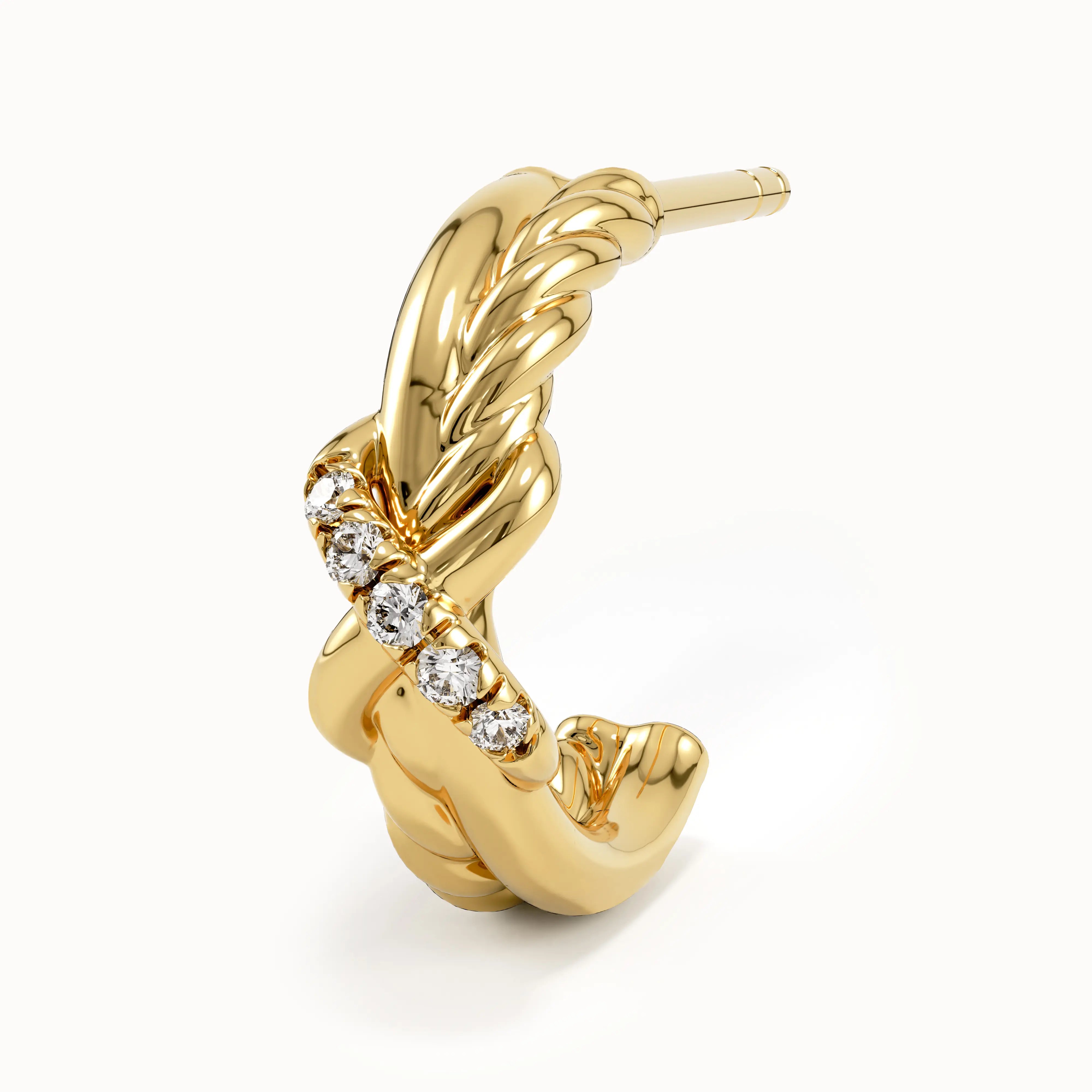 Knot Studs in 14k Gold - BRENNMORE