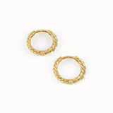 Twist Rope Hoop Earrings - BRENNMORE