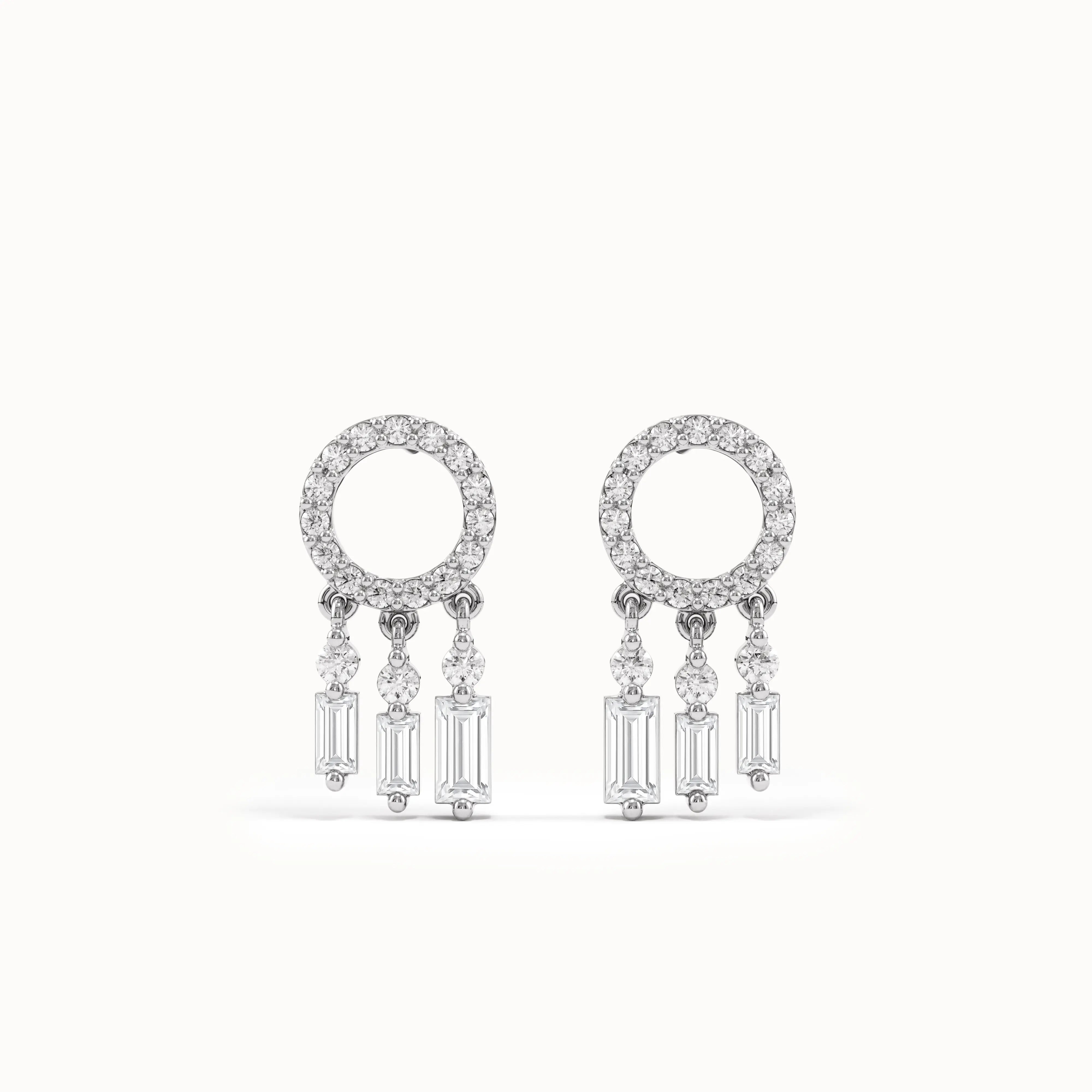 Gold Dangling Dreamcatcher Studs - BRENNMORE