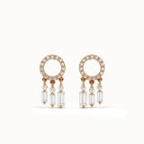 Gold Dangling Dreamcatcher Studs - BRENNMORE