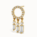 Gold Dangling Dreamcatcher Studs - BRENNMORE