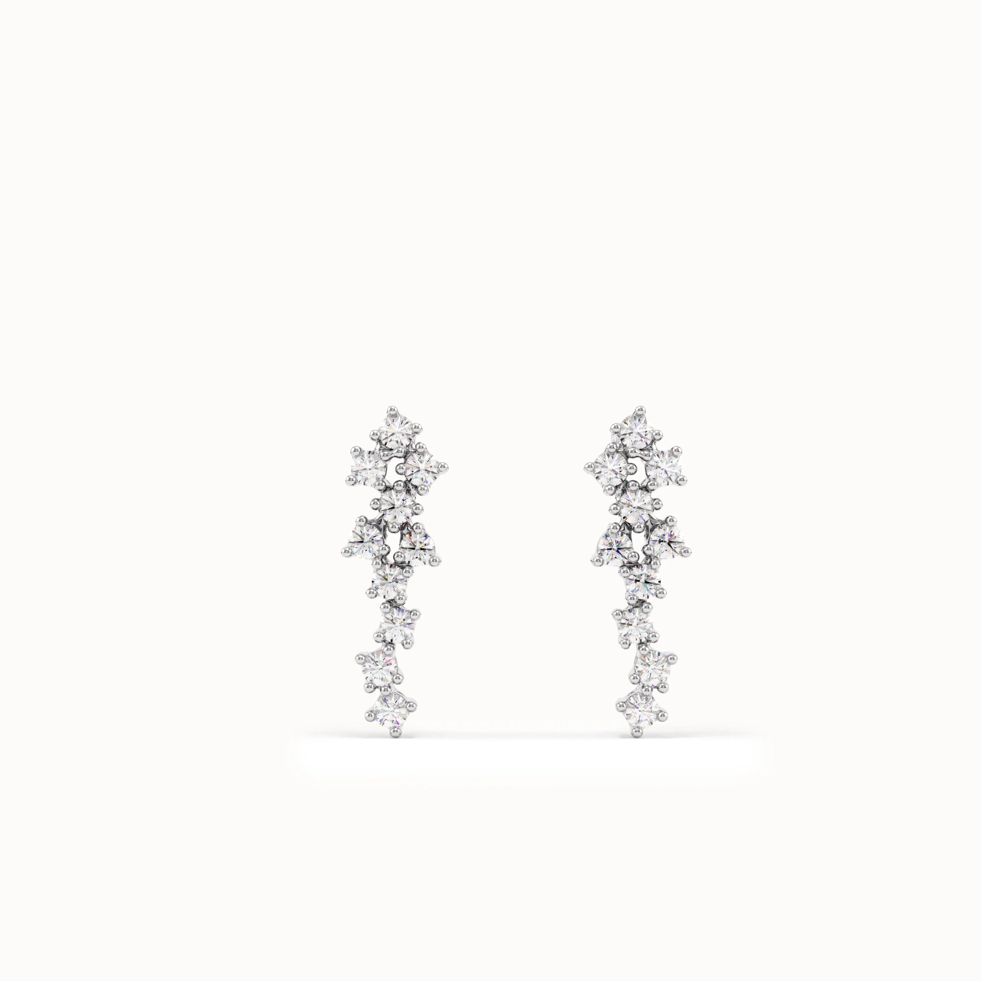14k Gold Cluster Studs - BRENNMORE