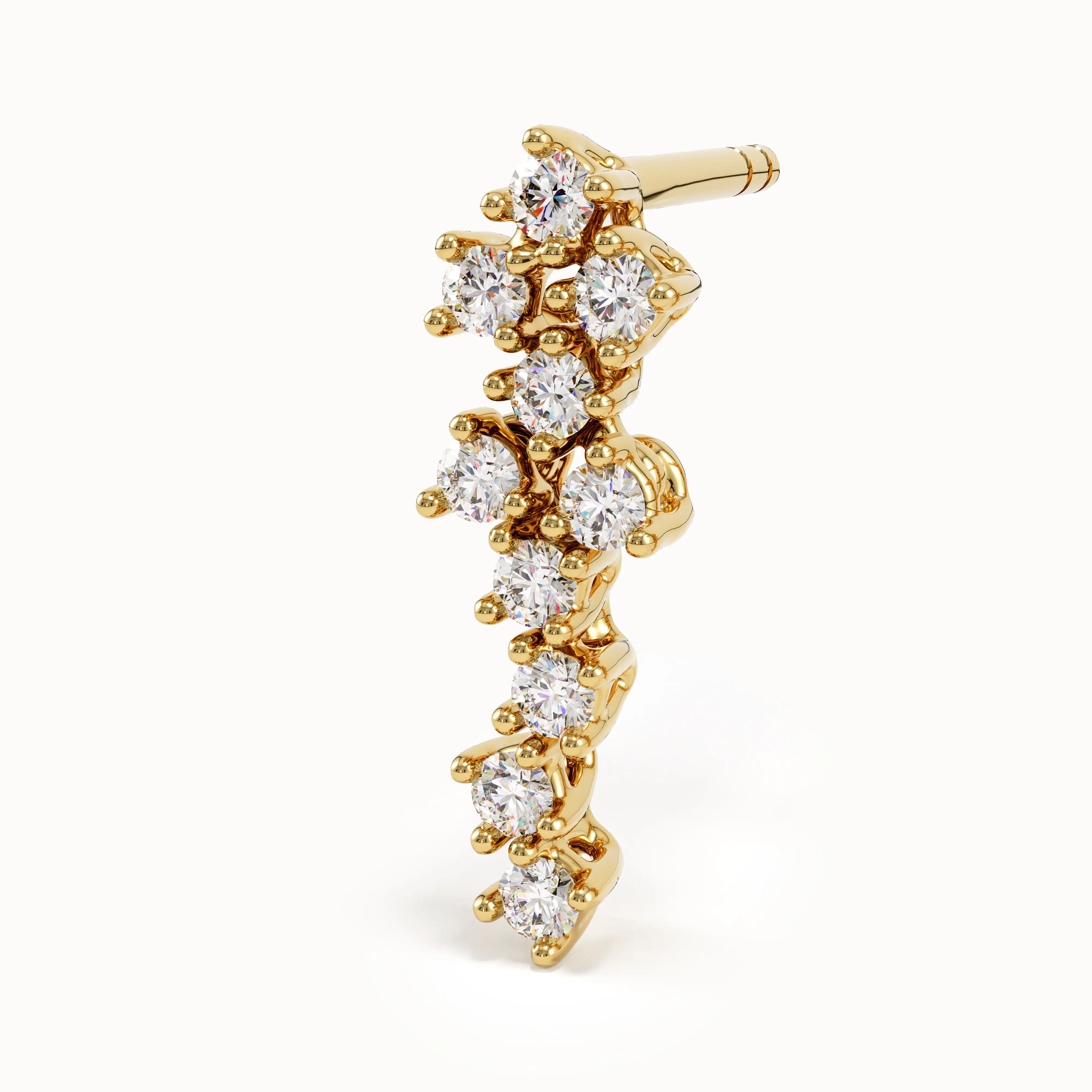 14k Gold Cluster Studs - BRENNMORE