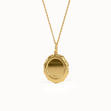 Gold Rose Pendant Necklace