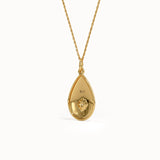 Gold Teardrop Necklace - BRENNMORE 