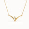 Unique Marquise Gold Necklace - BRENNMORE 