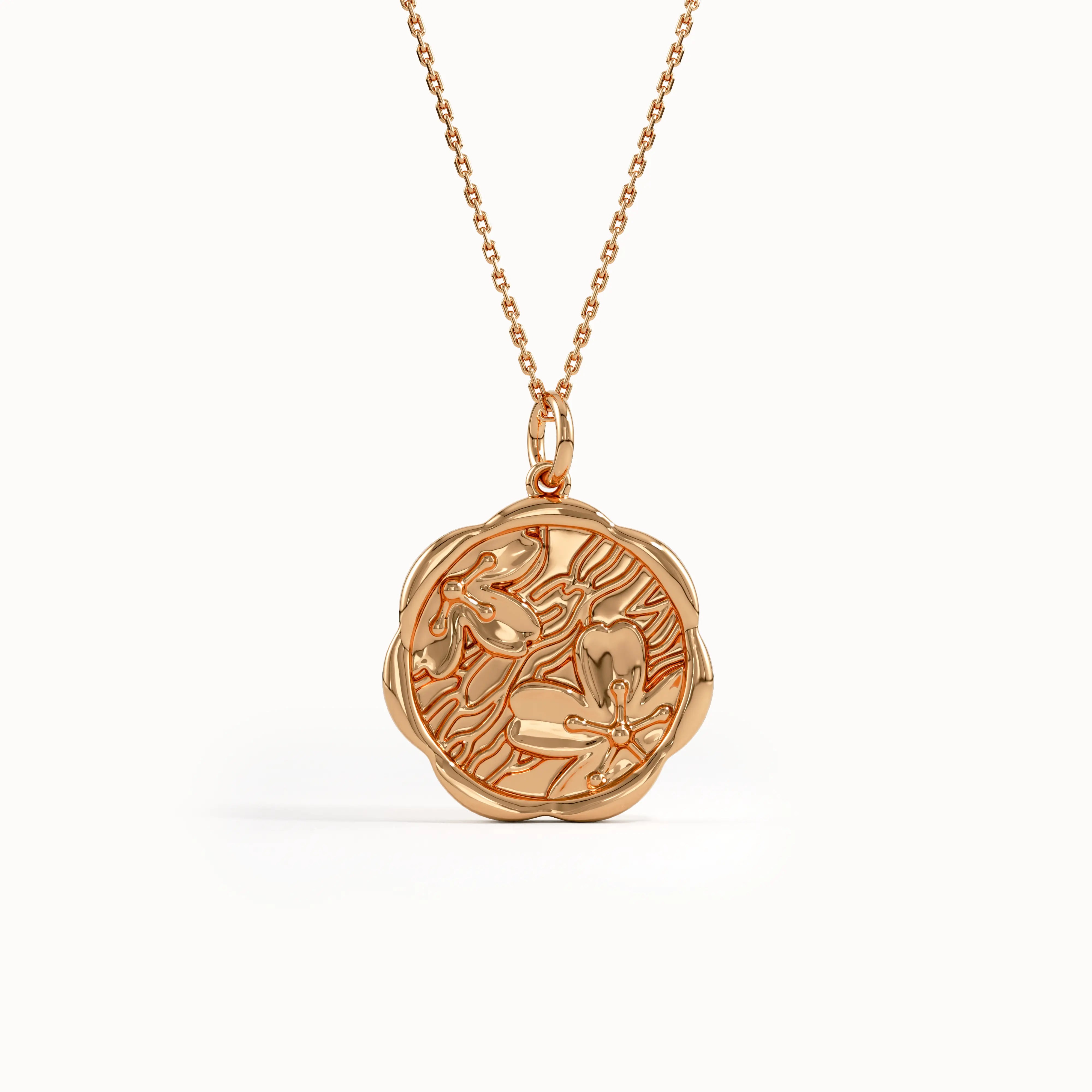 Gold Sakura Pendant Necklace - BRENNMORE 