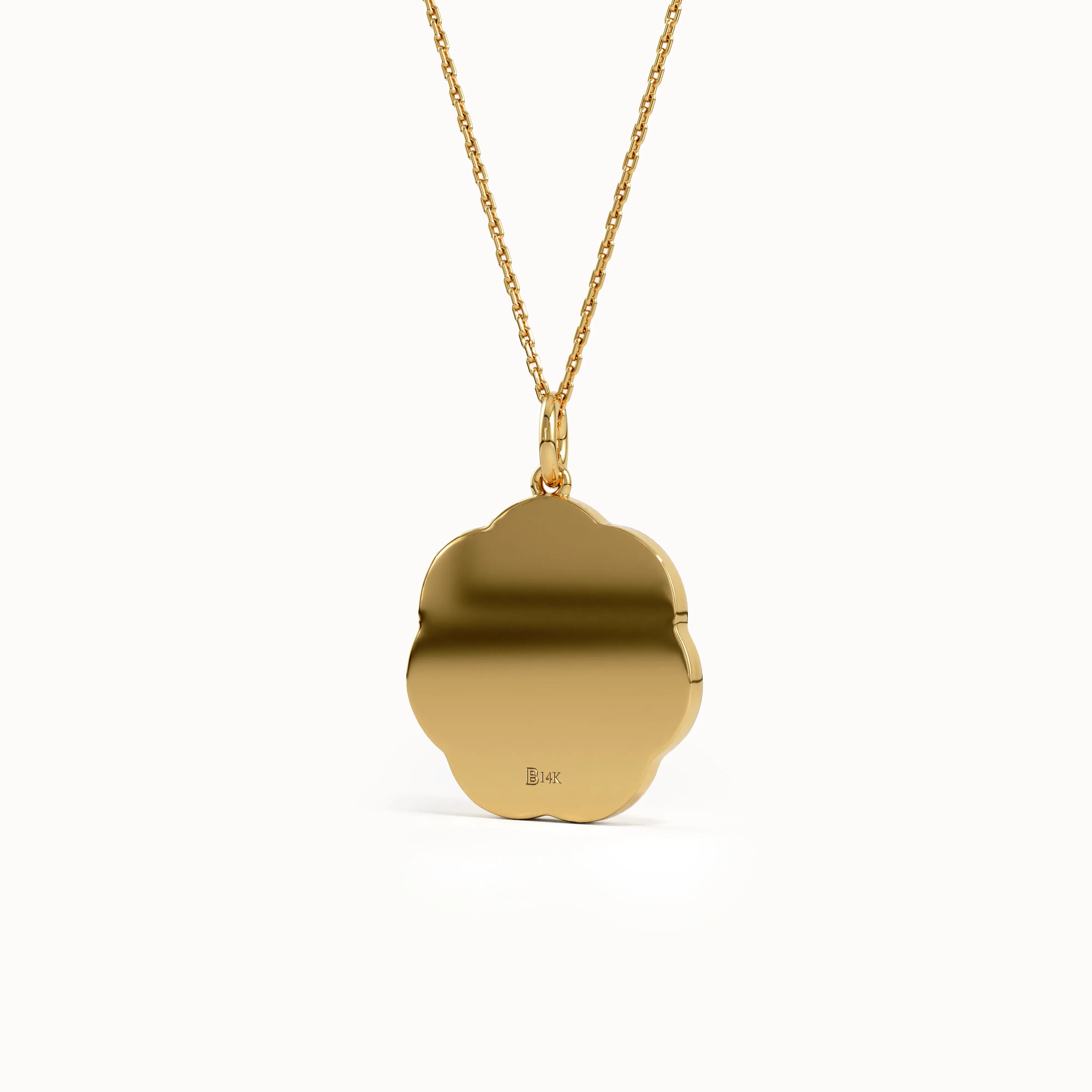 Gold Sakura Pendant Necklace - BRENNMORE 