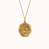 Gold Sakura Pendant Necklace - BRENNMORE 