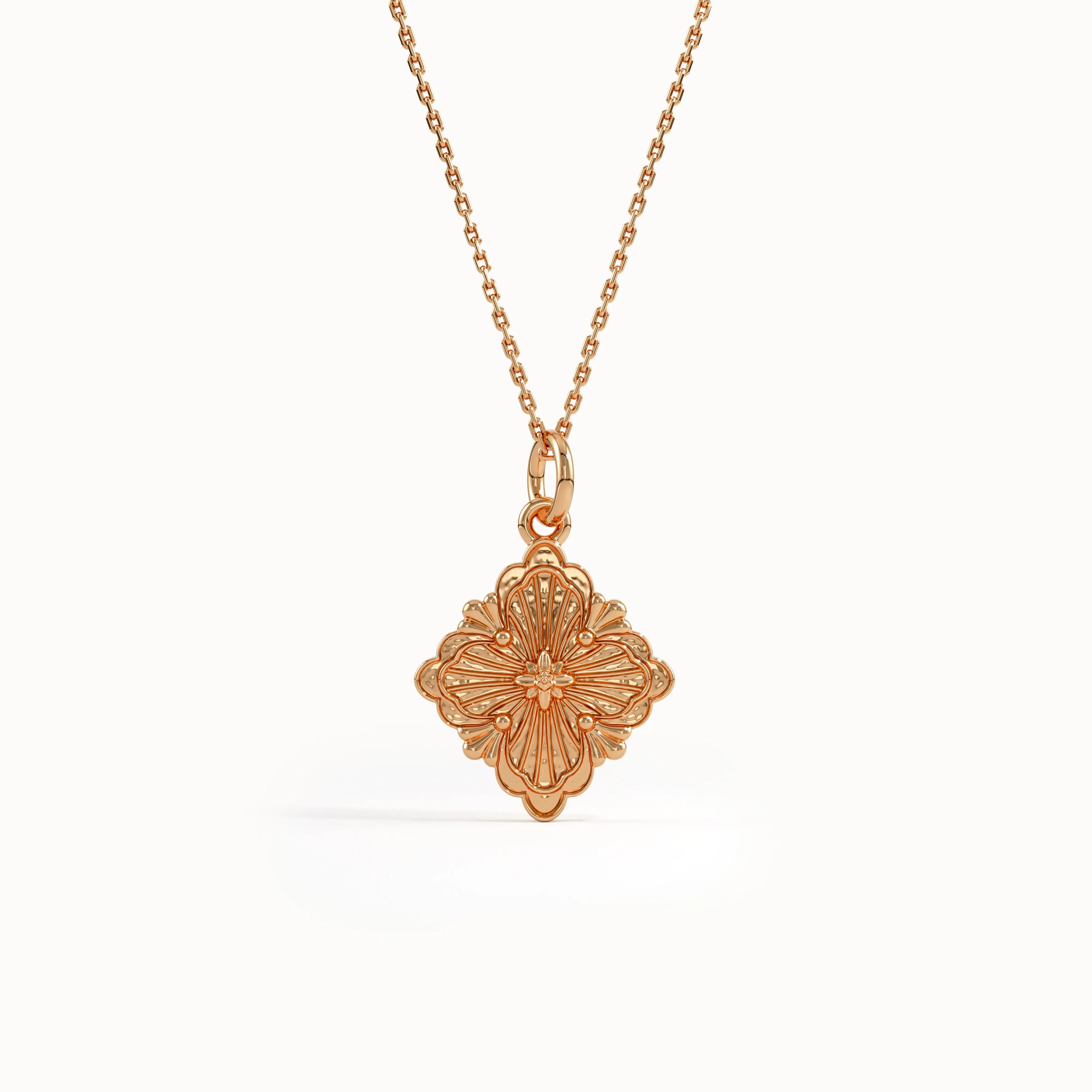 Unique Gold Motif Necklace - BRENNMORE 