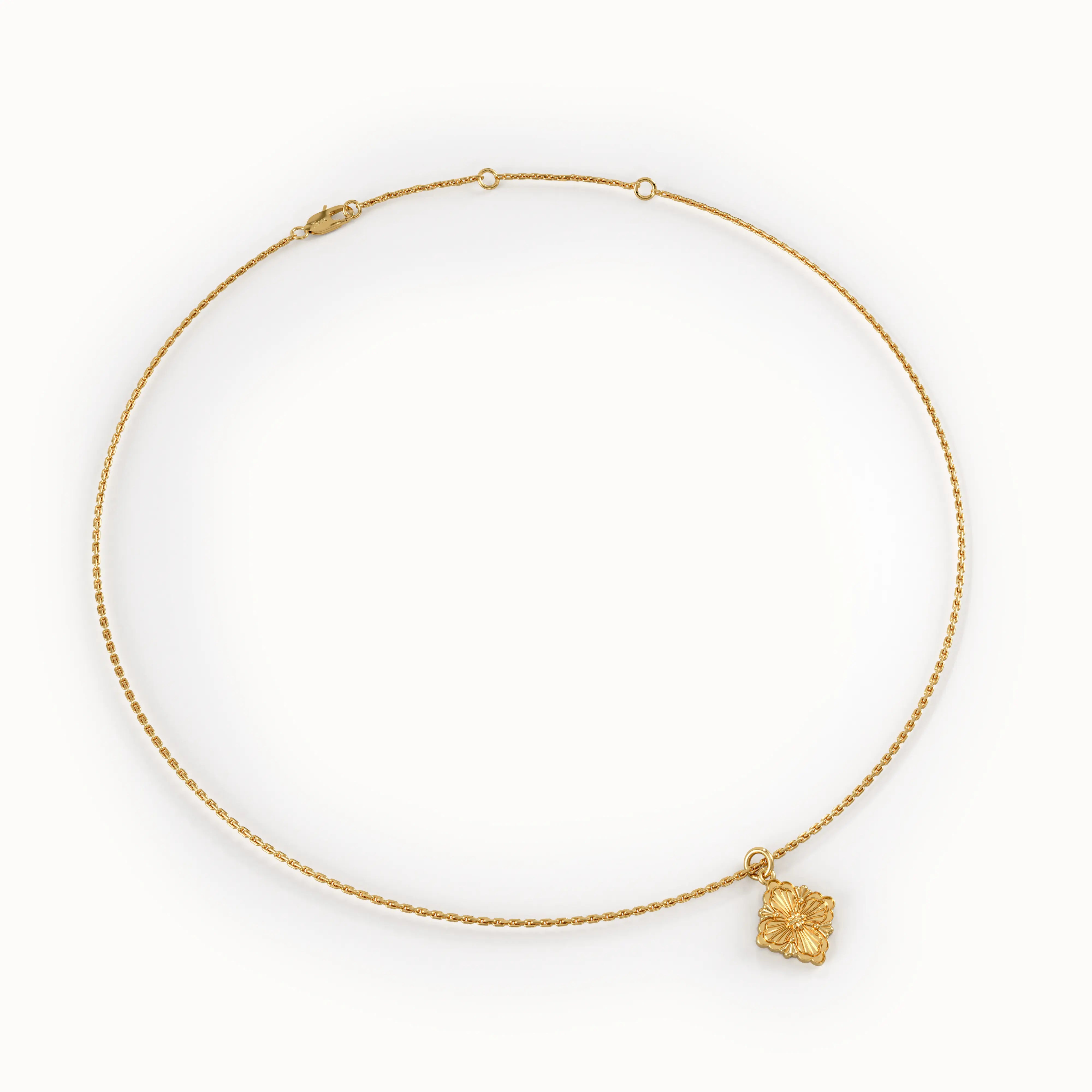 Unique Gold Motif Necklace - BRENNMORE 