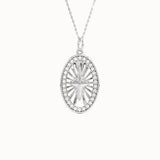 Oval Compass Pendant Necklace - BRENNMORE 