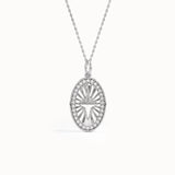 Oval Compass Pendant Necklace - BRENNMORE 