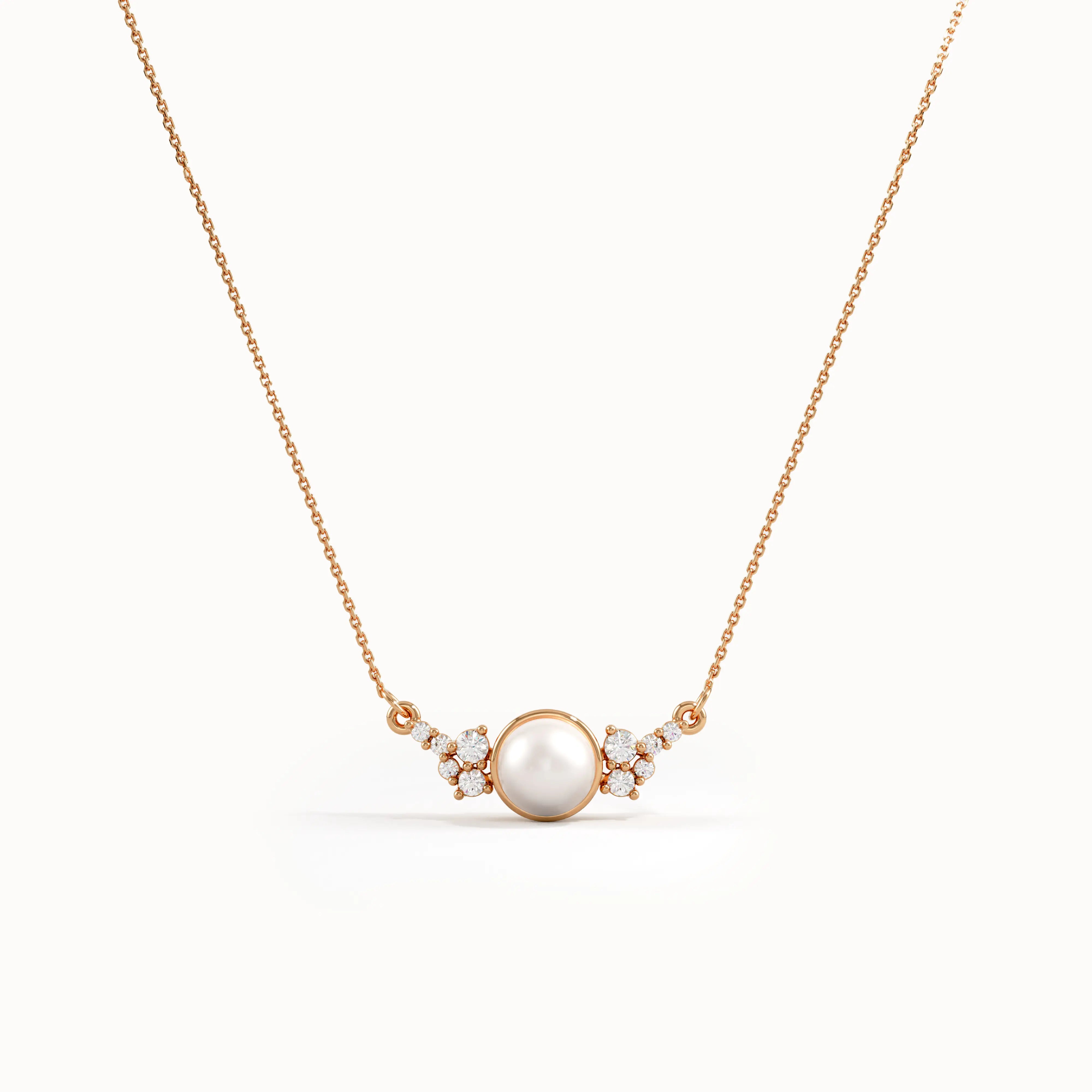 14k Gold Pearl Necklace - BRENNMORE 