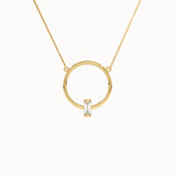 Baguette Karma Necklace in Gold