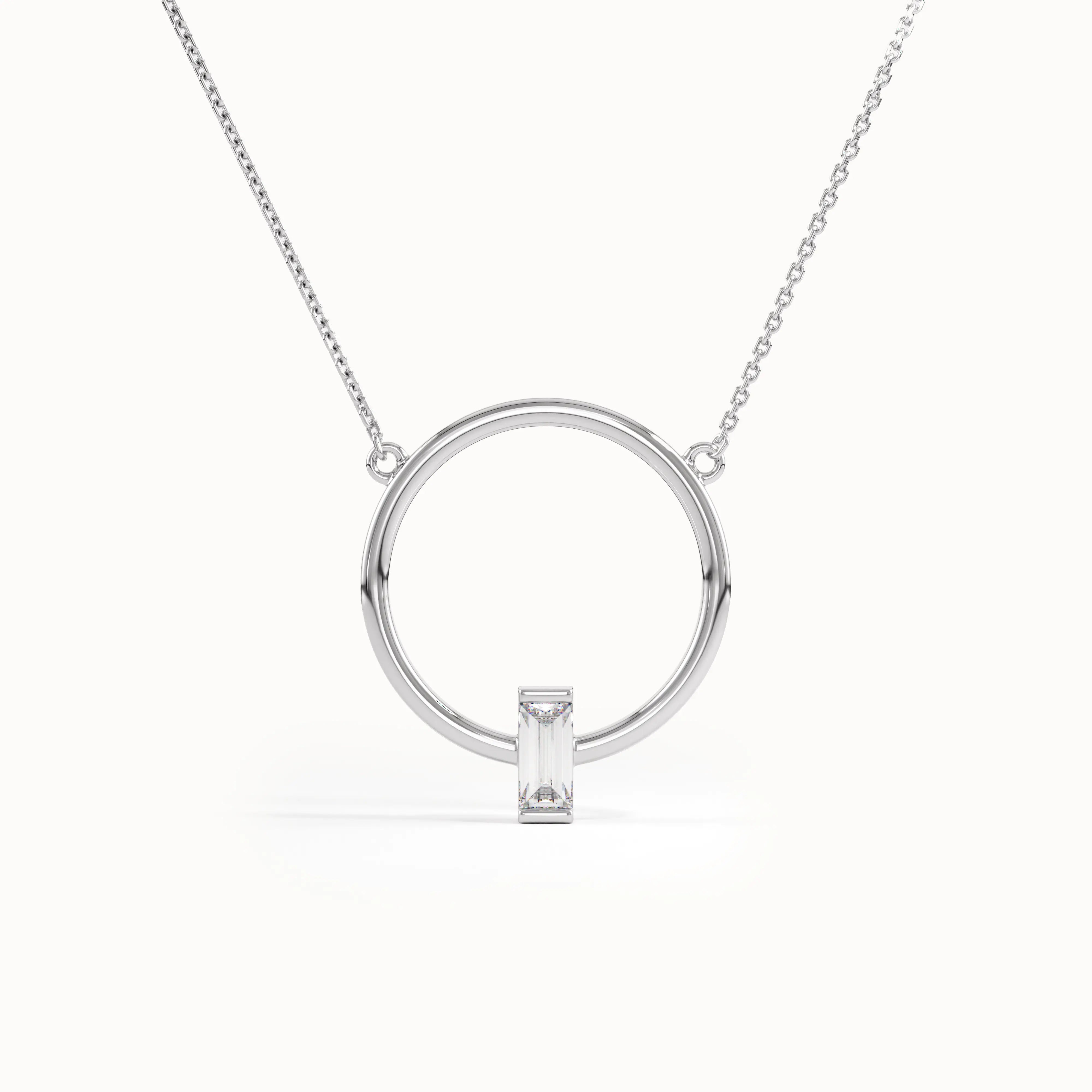 Baguette Karma Necklace in Gold - BRENNMORE 