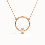 Baguette Karma Necklace in Gold - BRENNMORE 