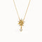 Gold Flower Pendant Necklace - BRENNMORE 