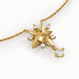 Gold Flower Pendant Necklace