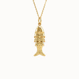 Fish Necklace in Solid Gold