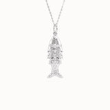 Fish Necklace in Solid Gold