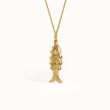Fish Necklace in Solid Gold - BRENNMORE 