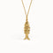 Fish Necklace in Solid Gold - BRENNMORE 
