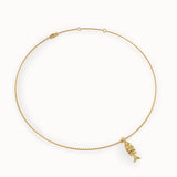Fish Necklace in Solid Gold