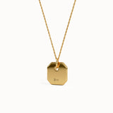 Dainty Small Octagon Charm Pendant