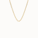 Slim Link Chain Necklace in 14k Gold - BRENNMORE 