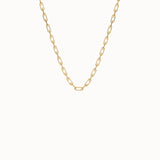 Slim Link Chain Necklace in 14k Gold - BRENNMORE 