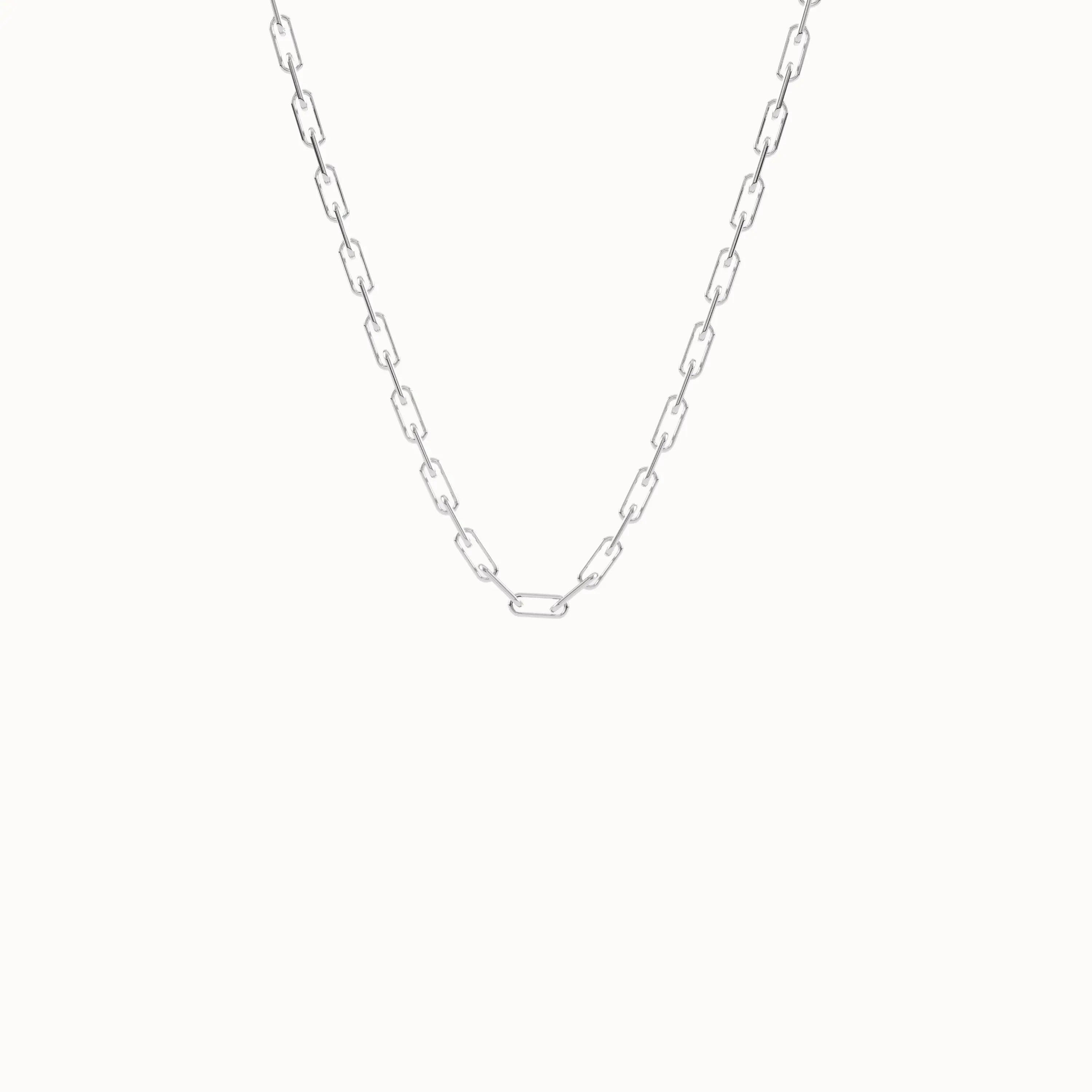 Slim Link Chain Necklace in 14k Gold - BRENNMORE 