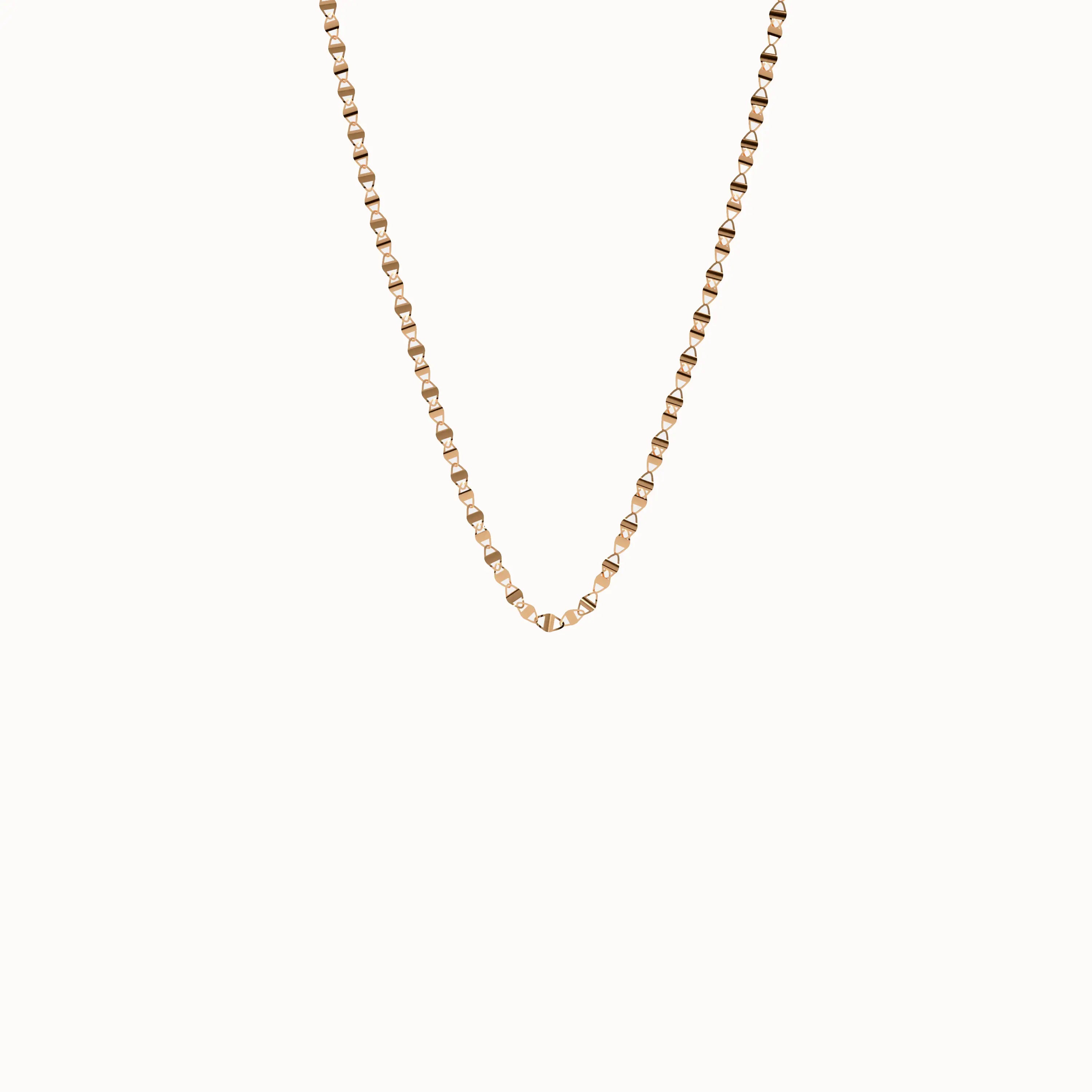 14k Gold Mariner Chain Necklace - BRENNMORE 