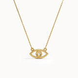 Evil Eye Necklace in Gold - BRENNMORE 