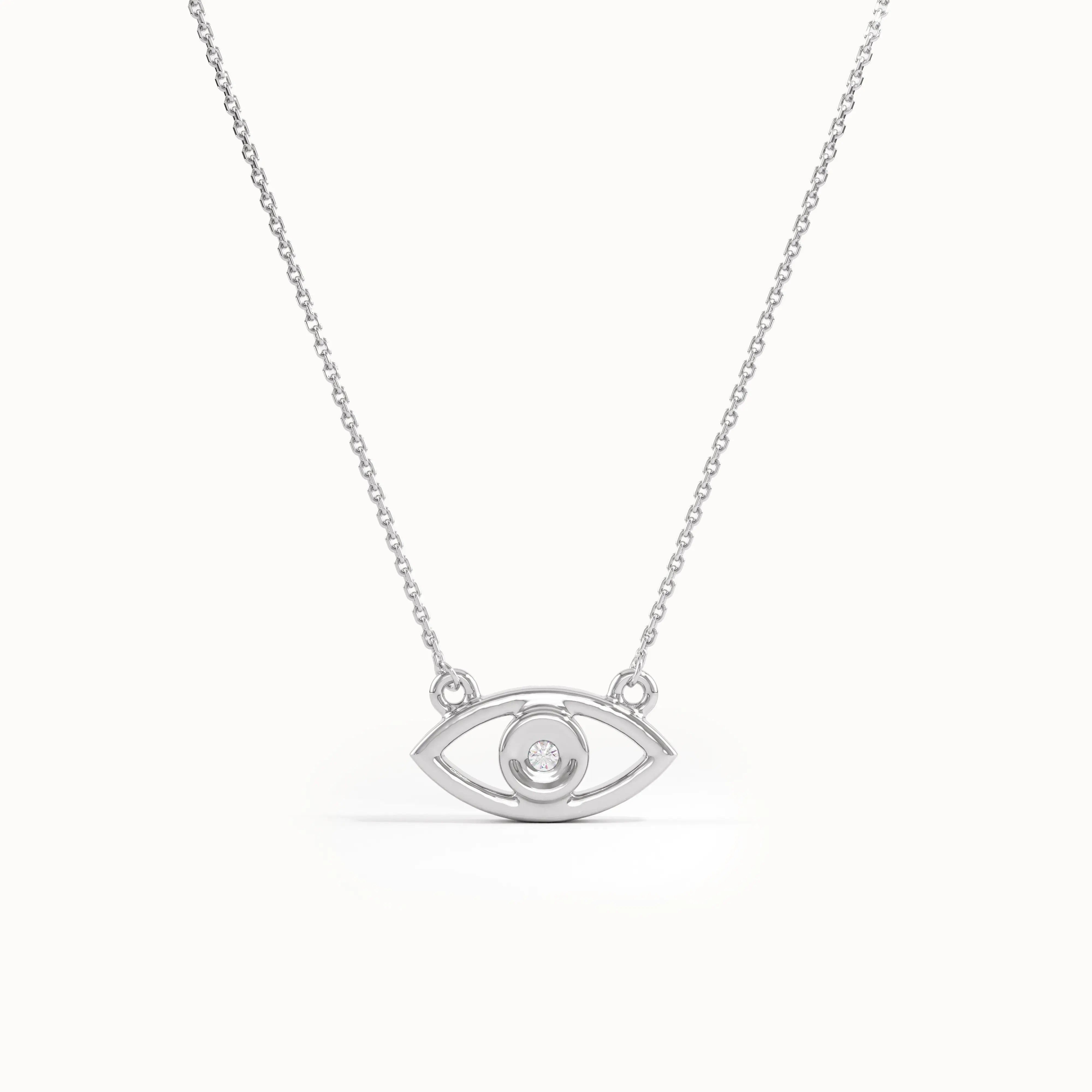 Evil Eye Necklace in Gold - BRENNMORE 