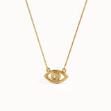 Evil Eye Necklace in Gold - BRENNMORE 