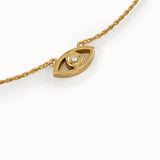 Evil Eye Necklace in Gold - BRENNMORE 