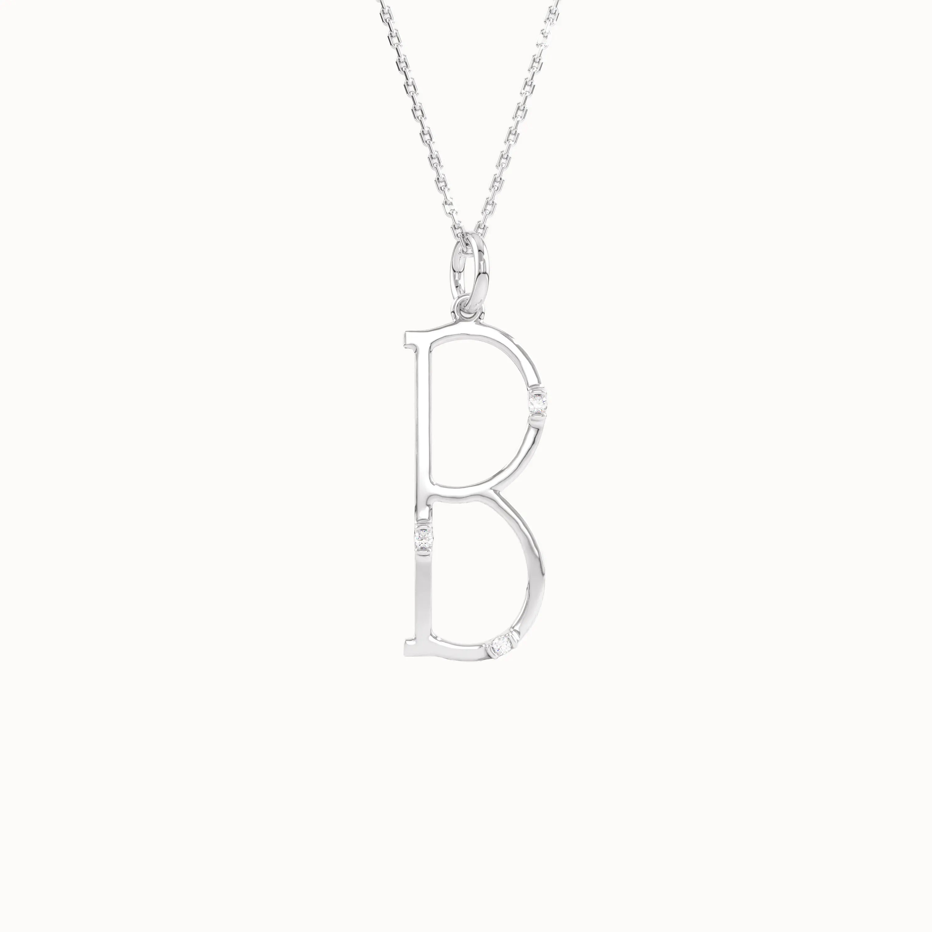 Slim Initial Pendant Necklace