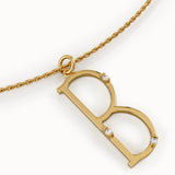 Slim Initial Pendant Necklace
