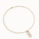 Slim Initial Pendant Necklace